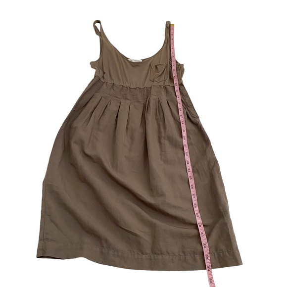James Perse Khaki Green Linen Blend Pocket Tank Dress, Size 1=S - Picture 9 of 13